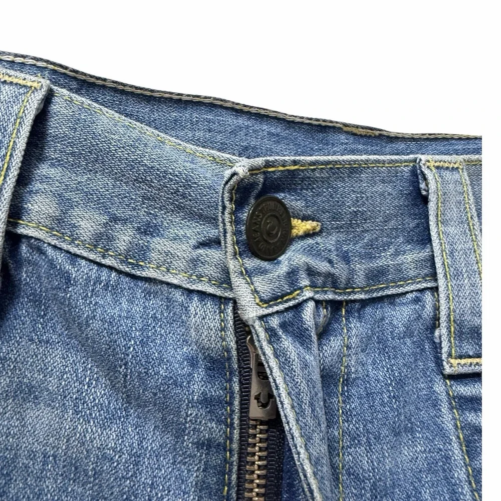 True Religion Ricky Big T Shorts Mens 38 Light Wash Denim Relaxed Y2K Skater